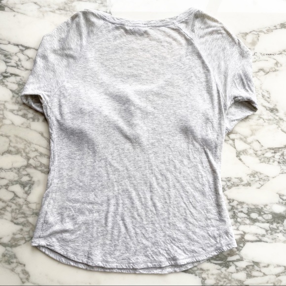 Aritzia Talula Grey Henley - Picture 2 of 4
